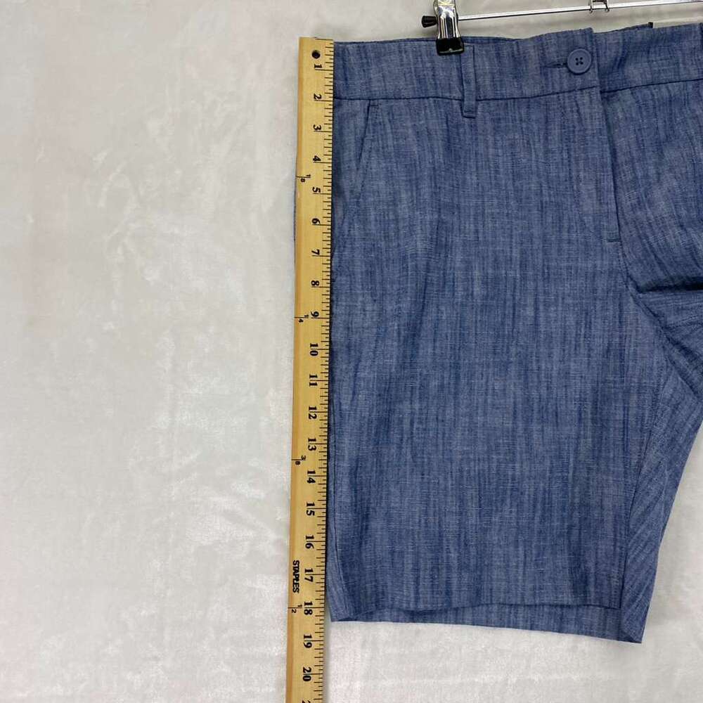 LOFT Women´s Bermuda Short Petite Blue Cotton Spandex Pockets Sz 14P - Picture 10 of 10
